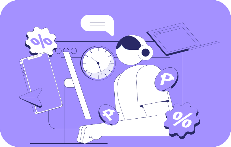  person considering factors when choosing the best loan app