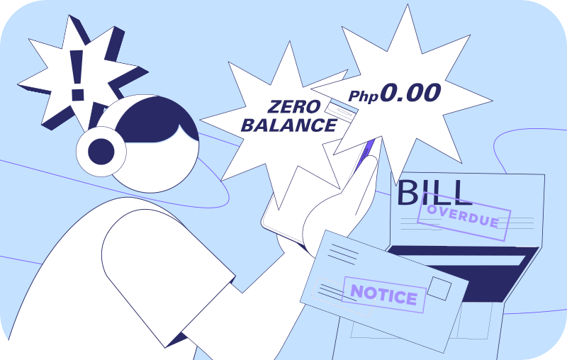 person worried over unpaid bills due to bad cash flow management