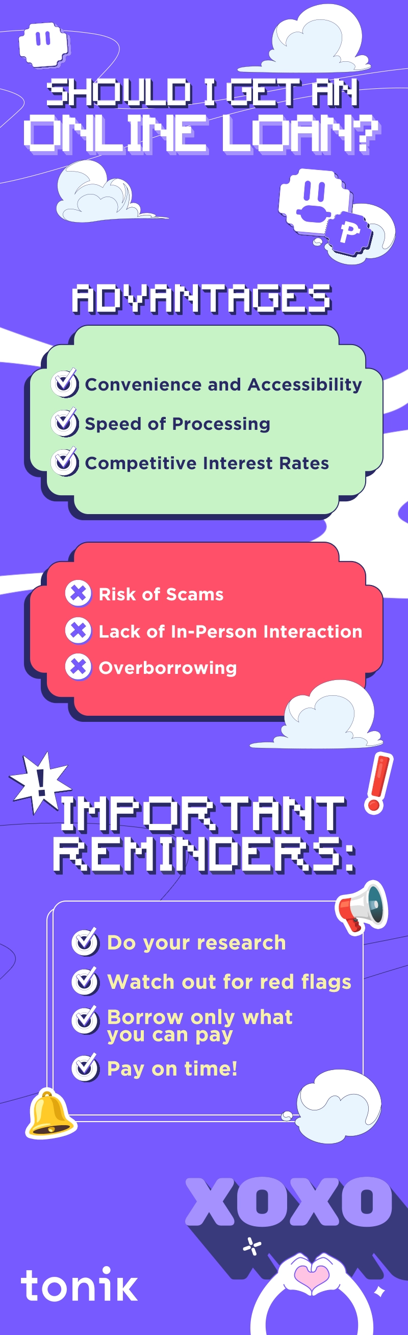 an infographic on online loans