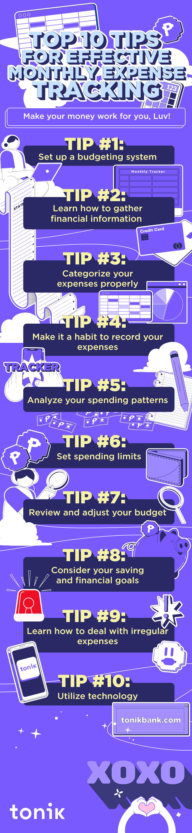 10 tips on how to track monthly expenses