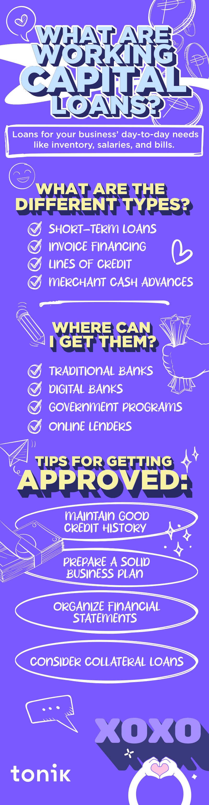 infographic on capital loans