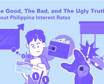 A man looking down on his phone shocked to see the interest rate for his cash loan