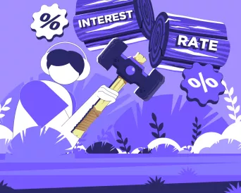 Person slashing loan interest rates