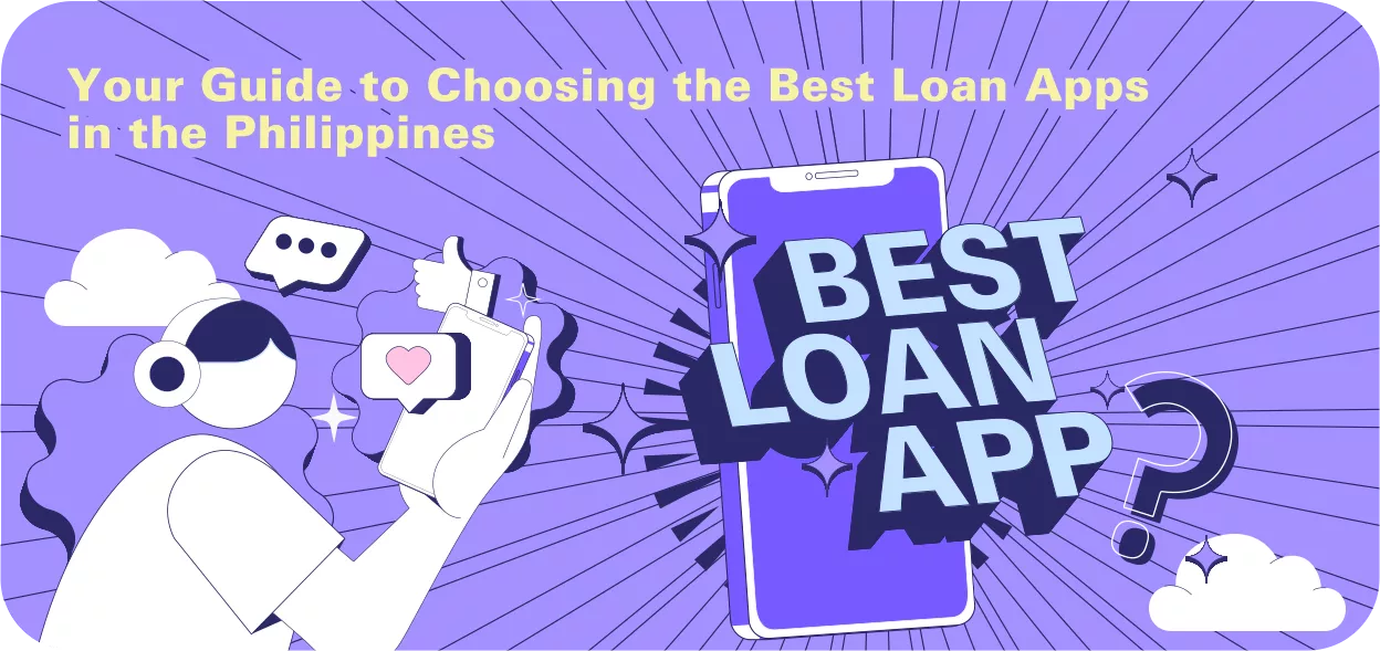 person using phone finding out about the best loan app in the Philippines